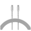 Cabo USB-C para USB-C Geonav ESC06WT nylon trançado 1,2m